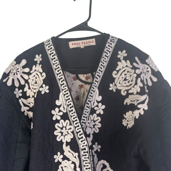 Free People Bali Mabel Jacket Large Cottahecore Boho Cowgirl Flounce Sleeve - Picture 5 of 11